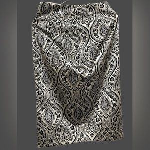 Silver/Black Holiday Pencil Skirt - NWT